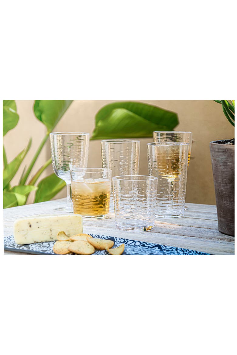 Set of 6 Shatterproof Foundry Goblets, Alternate, color, CLEAR