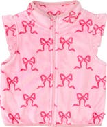 RuffleButts Ruffle Marshmallow Fleece Vest