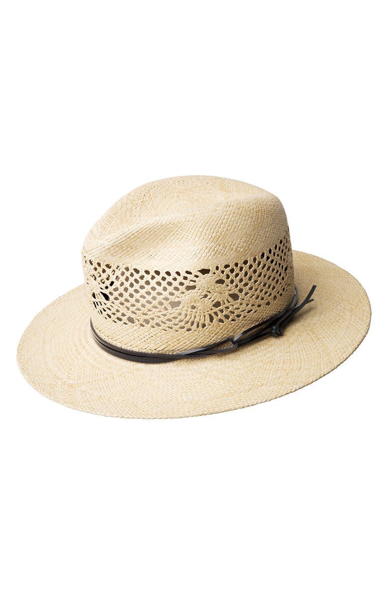 Bailey Trappe Straw Sun Hat, Main, color, 
