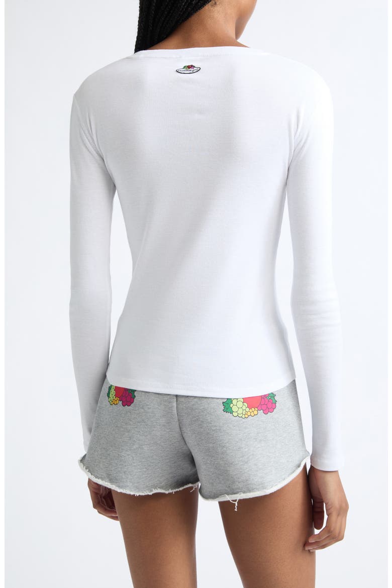 x Fruit of the Loom Slim Fit Long Sleeve T-Shirt, Alternate, color, WHITE