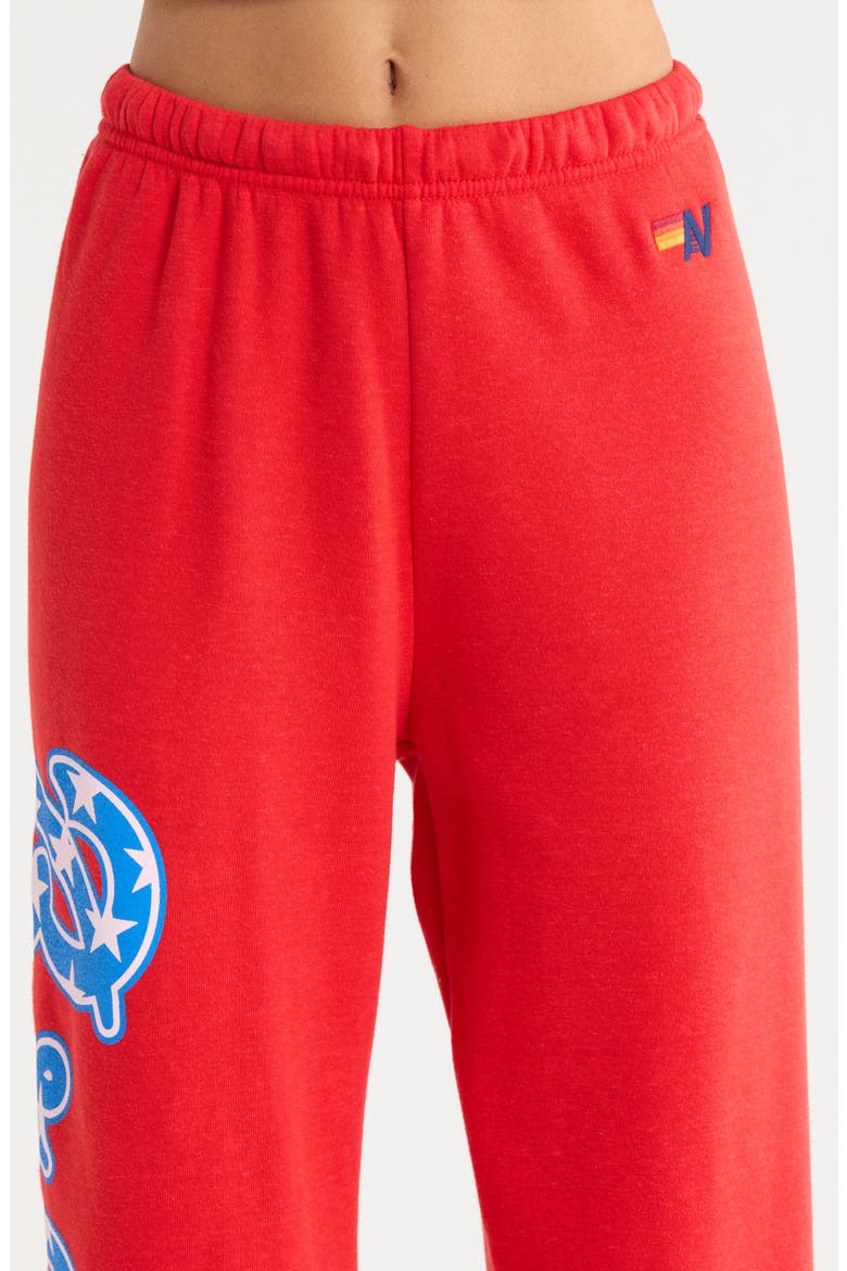 Atlanta Braves Sweatpants, Alternate, color, RED