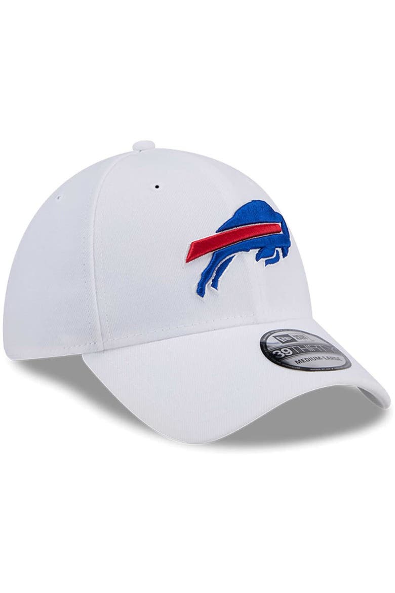 Men's New Era White Buffalo Bills Main 39THIRTY Flex Hat, Alternate, color, White