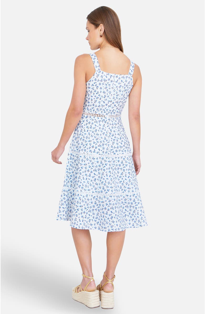 Yumi Floral Midi Sun Dress, Alternate, color, White