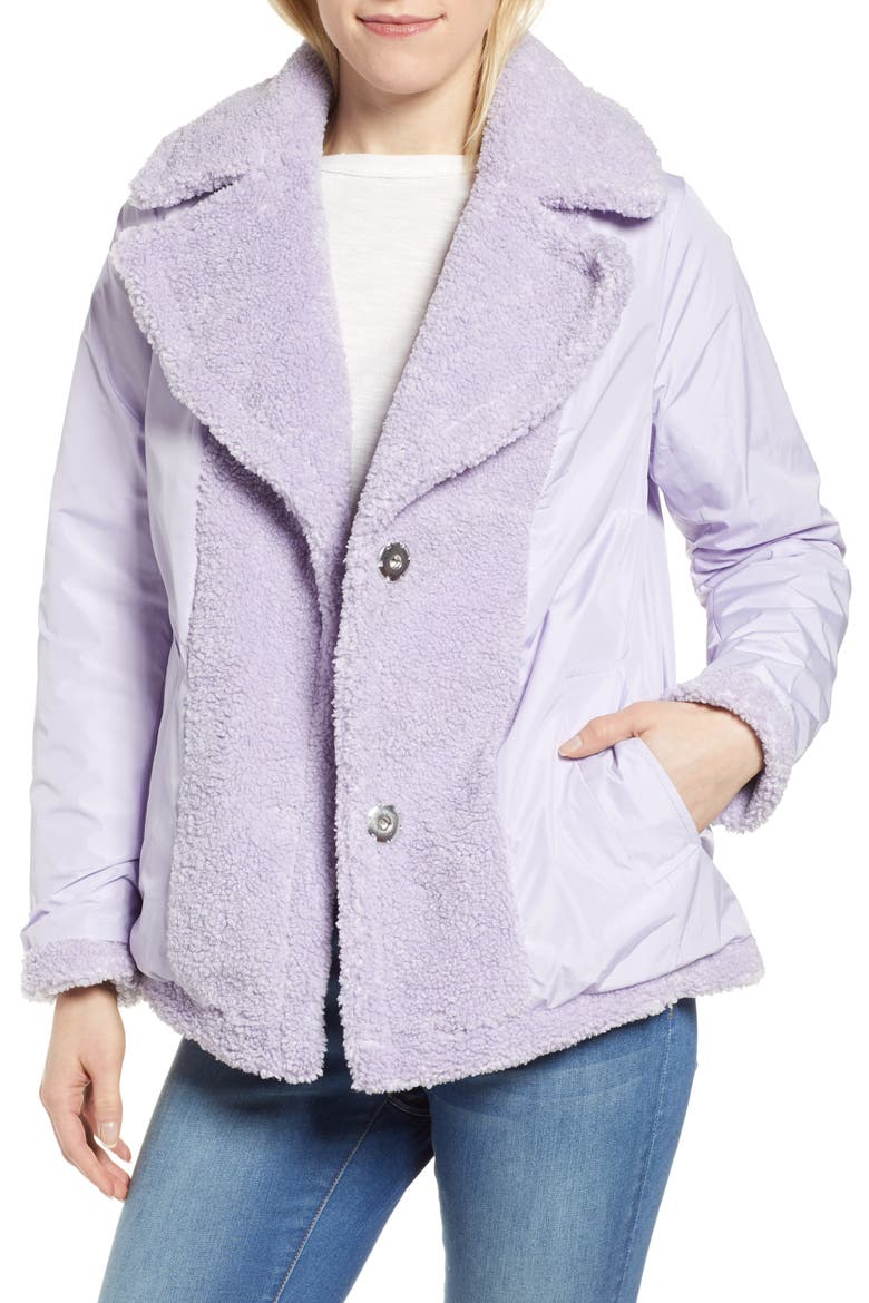 Teddy Bear Coat, Alternate, color, LILAC