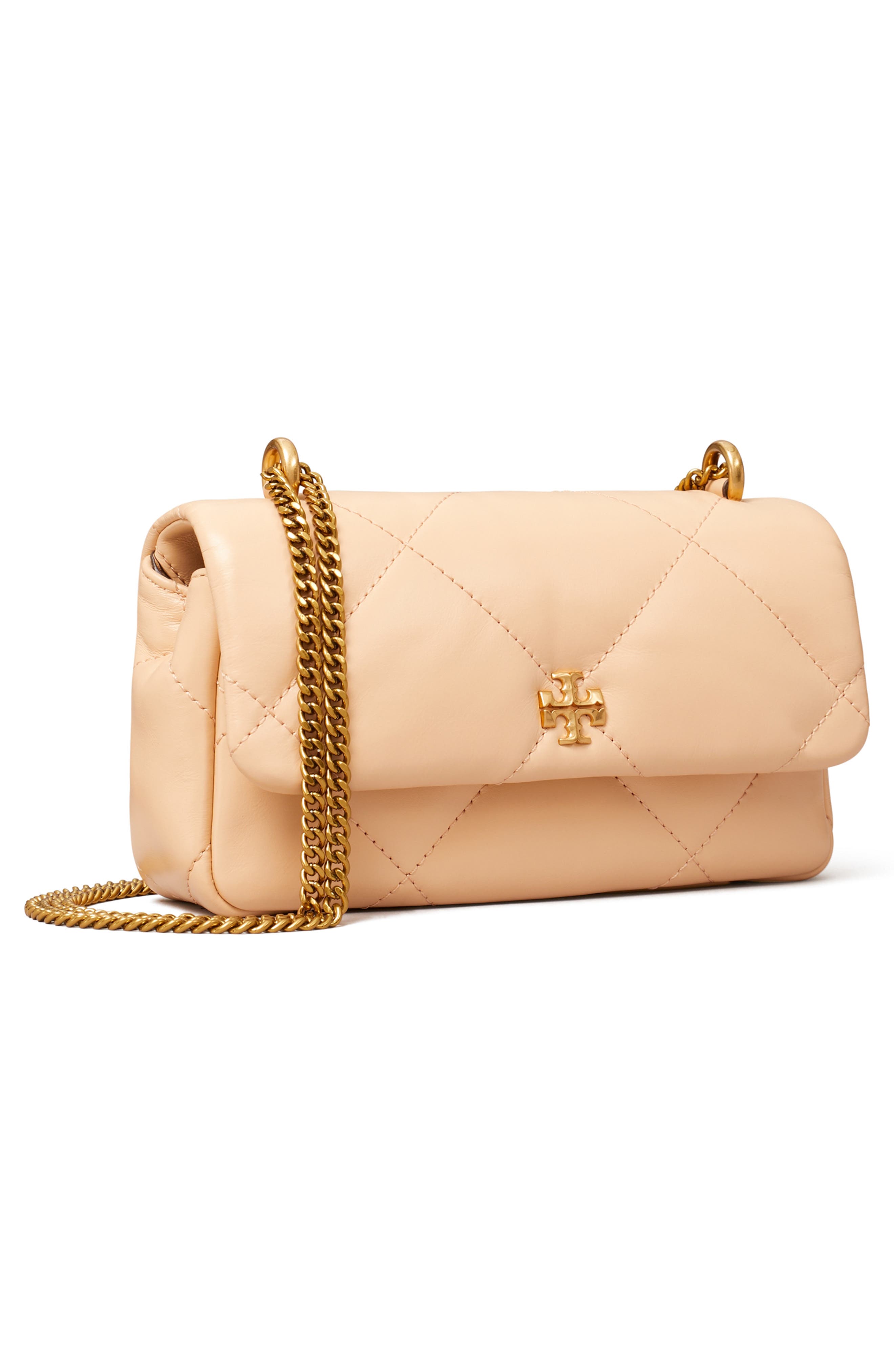Женские сумки Tory Burch Kira Mini Diamond Quilted Leather Crossbody Bag — фото 4
