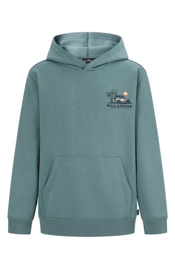 Billabong Kids' Compass Graphic Hoodie In Blue