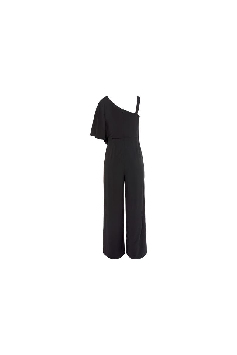 Asymmetrical One Shoulder Jumpsuit, Alternate, color, Black