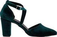 Forever & Always Shoes Sina Criss Cross High Block Heels