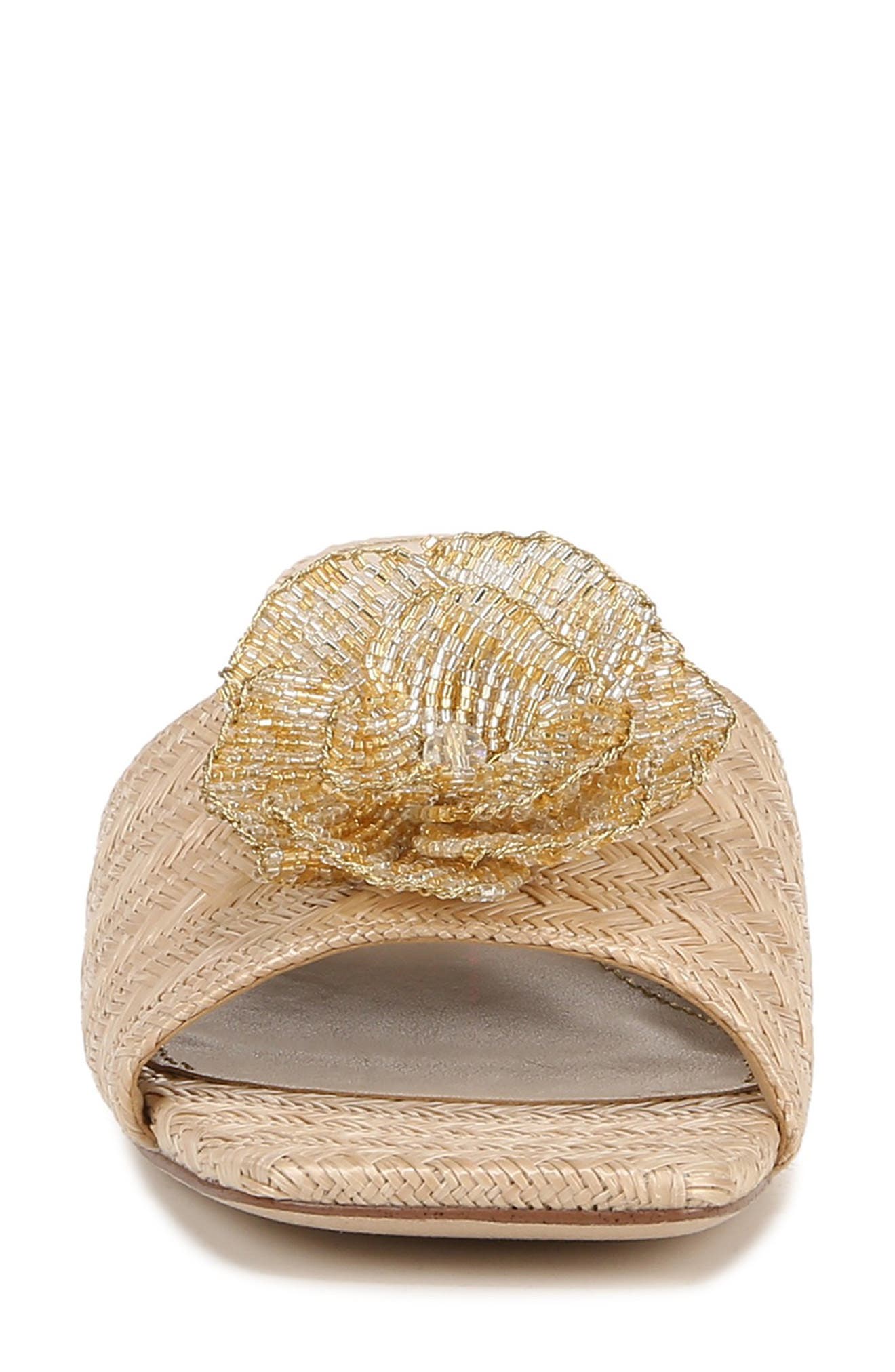 Sam Edelman Winsley Raffia Slide Sandal, Alternate, color, Natural