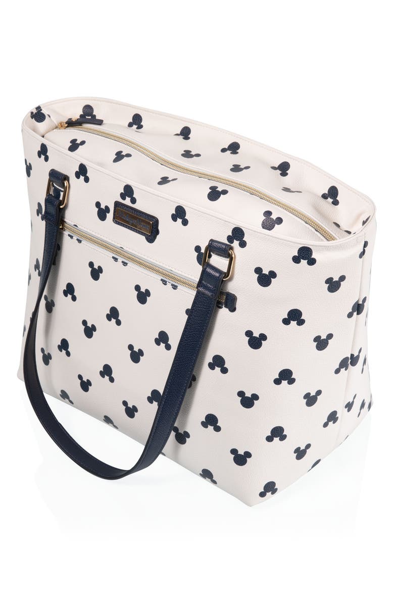 Picnic Time x Disney<sup>®</sup> Mickey Mouse Uptown Cooler Tote Bag, Alternate, color, White