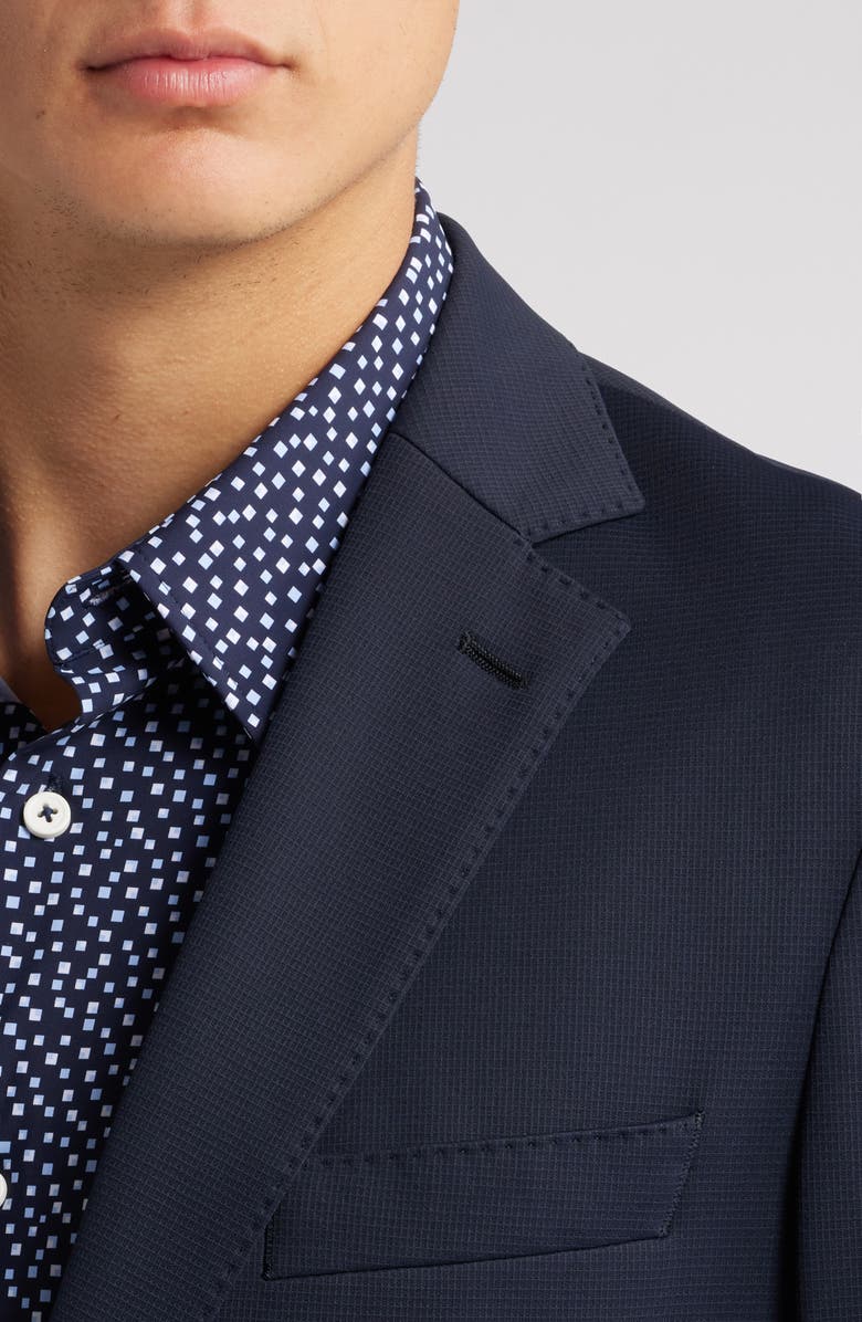 BOSS Hanry Solid Navy Stretch Sport Coat, Alternate, color,