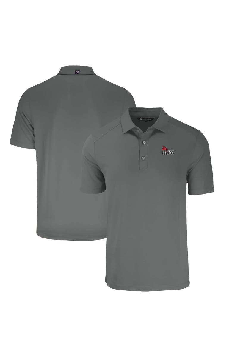 Cutter & Buck Men's Cutter & Buck Gray Central Missouri Mules Big & Tall Forge Eco Stretch Recycled Polo, Alternate, color,