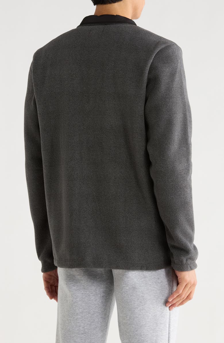 Hurley Mixed Media Full Zip Jacket, Alternate, color, Black