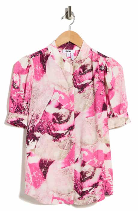 DKNY Short Sleeve Button-Up Shirt