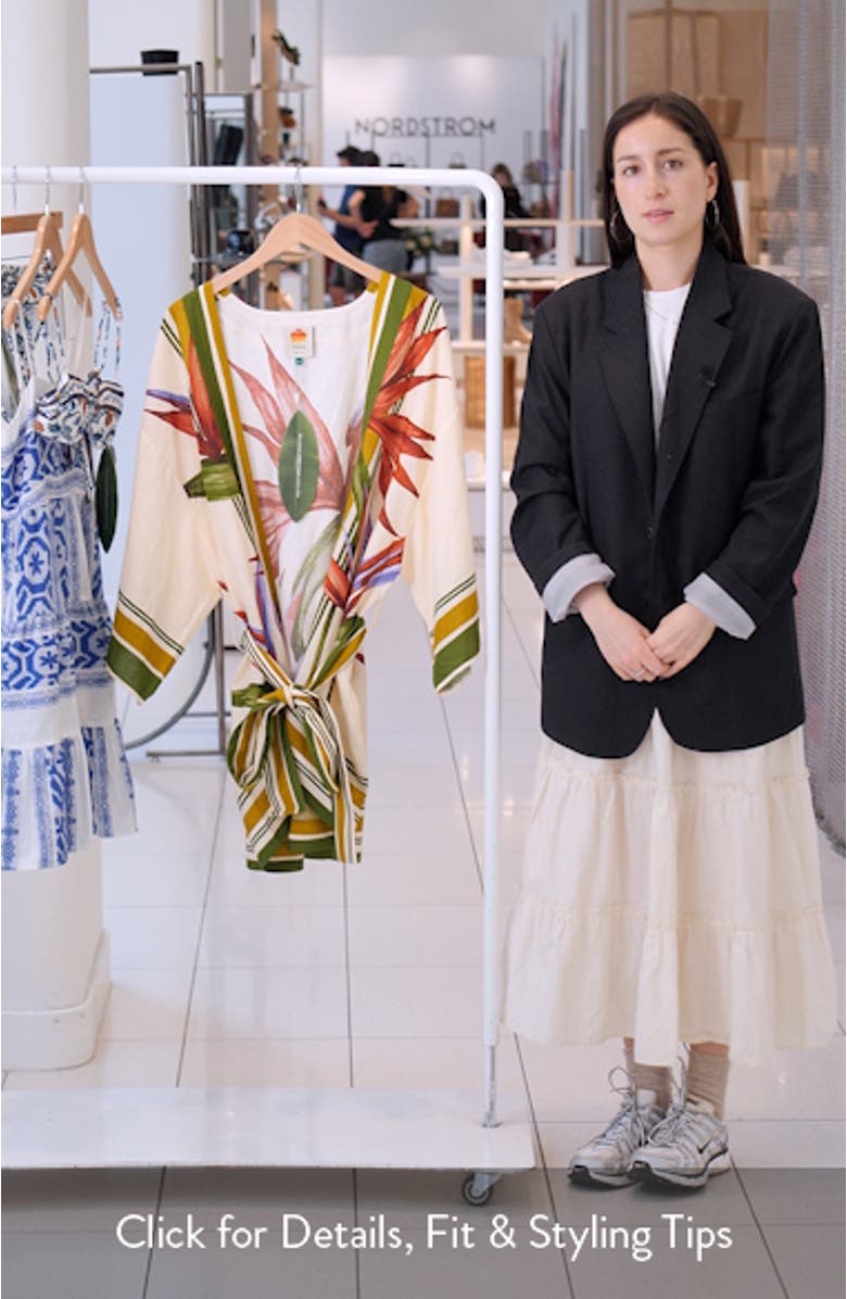 Strelitzia Tie Waist Cover-Up Dress, sales video thumbnail