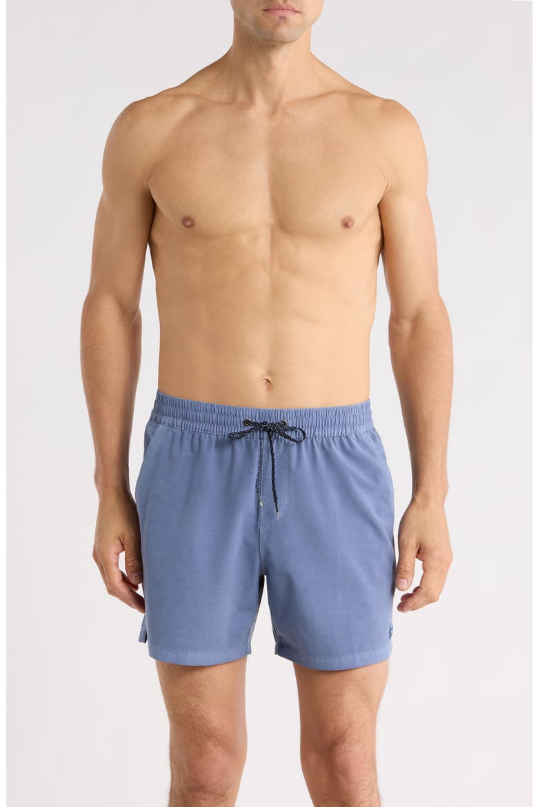 Every Other Day Swim Trunks, Main, color, BLUE HORIZON