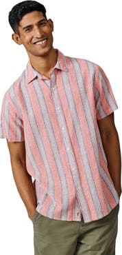 Aubin Austin Cotton Linen Short Sleeved Shirt
