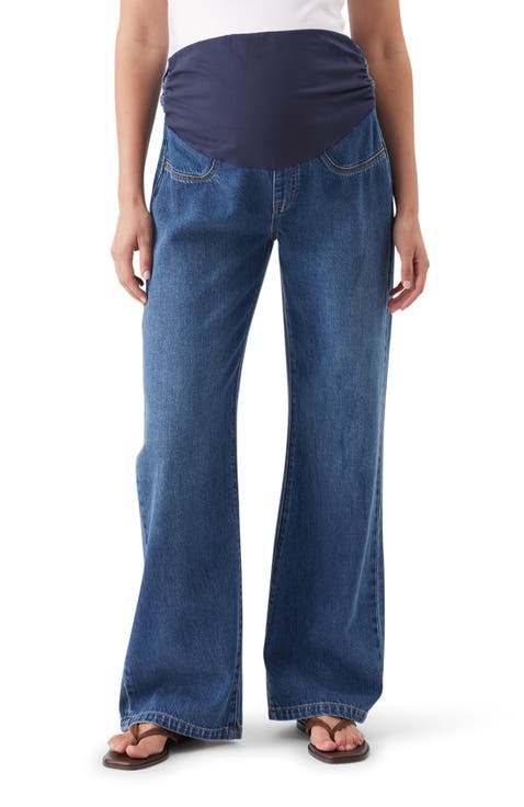 Billie Over Bump Wide Leg Maternity Jeans