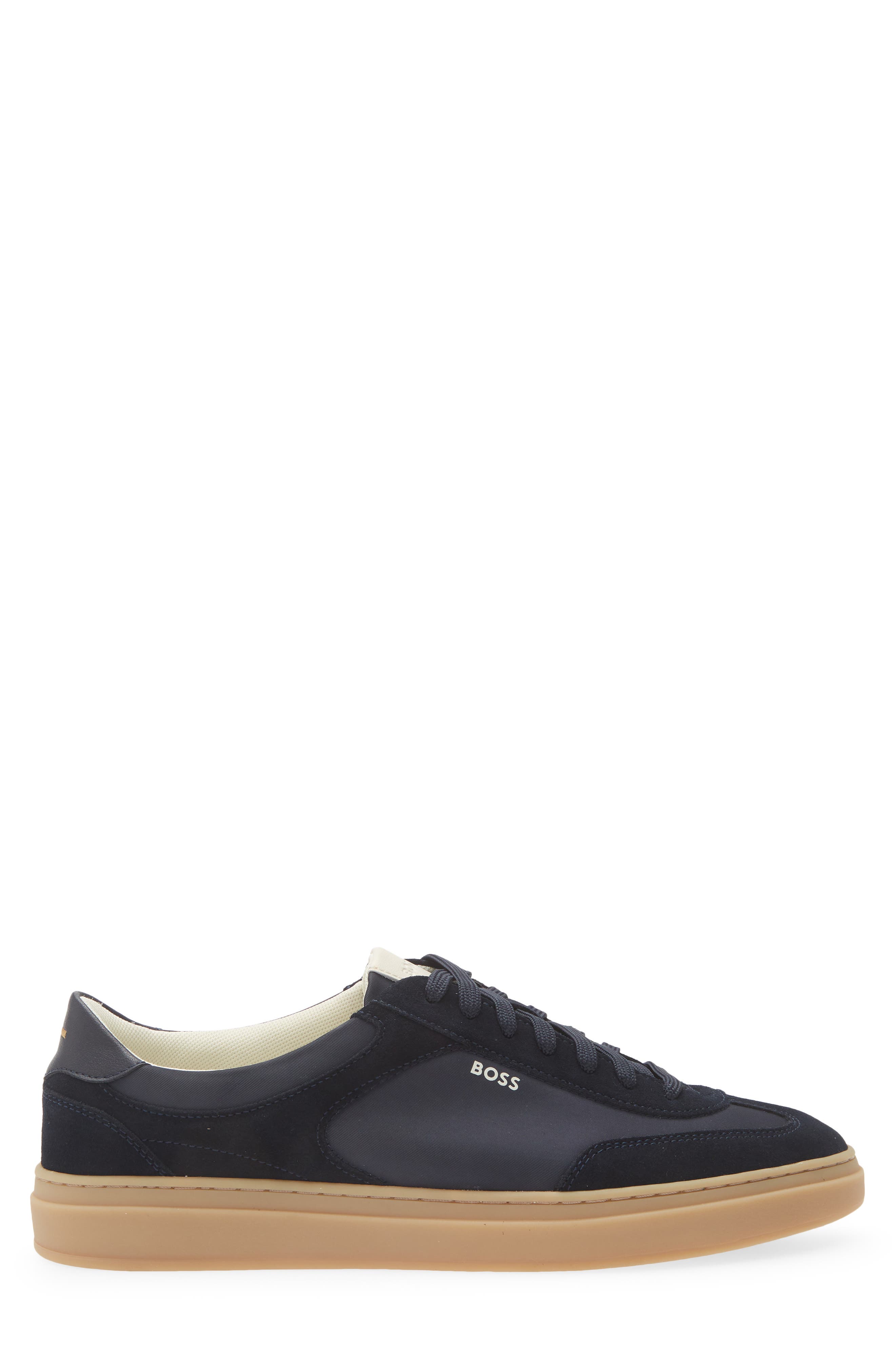 Kieran Low Top Racing Sneaker, Alternate, color, DARK BLUE