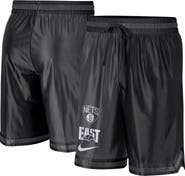 Nike Men's Nike Black/Anthracite Brooklyn Nets Courtside Versus Force Split DNA Performance Shorts