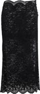 Rabanne Sheer Lace Midi Skirt