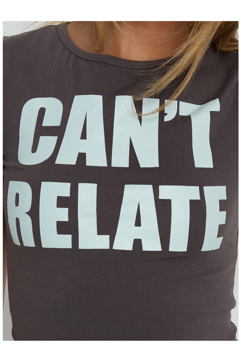 Can't Relate Graphic T-Shirt, Alternate, color, GREY