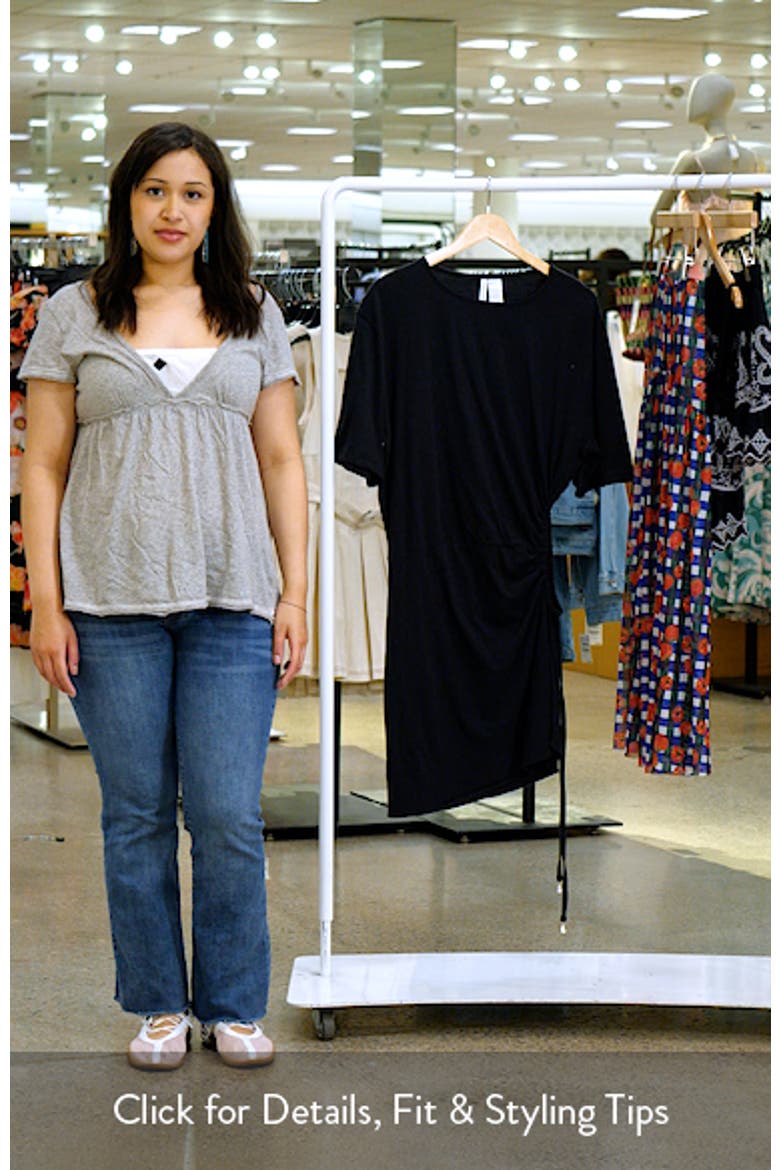 Shirred Side Cover-Up Shirt Dress video