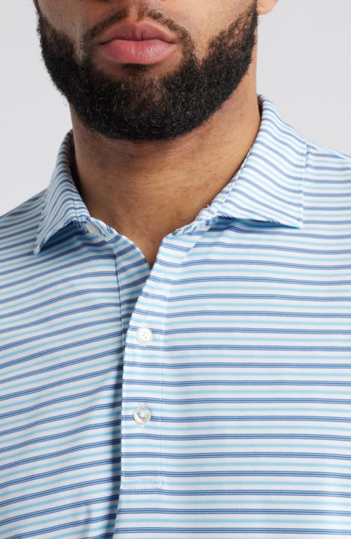 Johnnie-o Bronte Stripe Prep-formance Golf Polo In Majorca