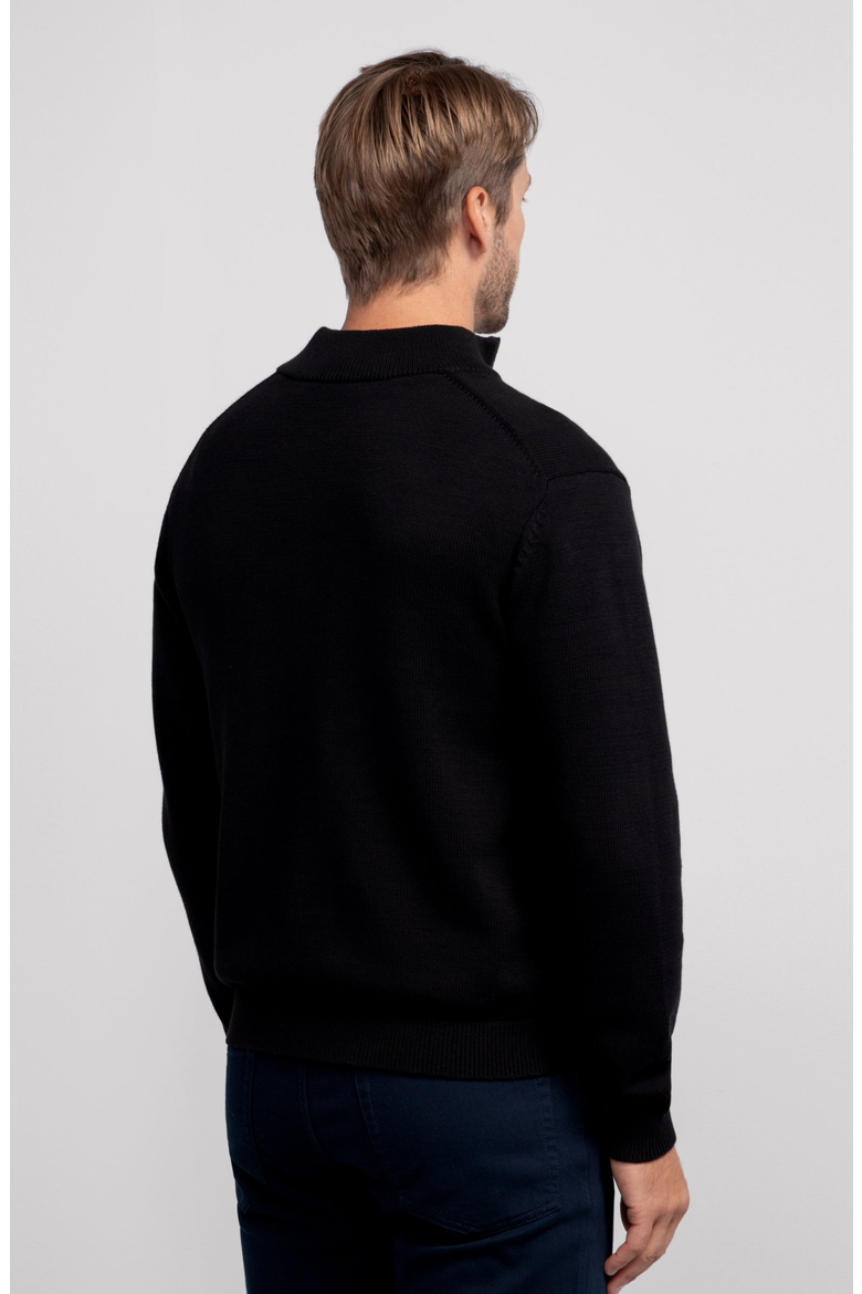 Jetsetter Quarter-Zip Sweater, Alternate, color, True Black