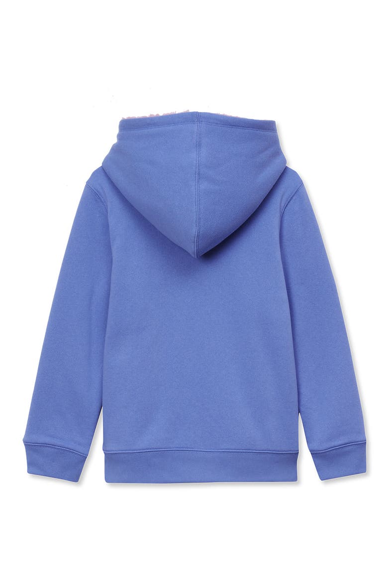 Kids High Pile Lined Zip Hoodie, Alternate, color, Bruiser/Mauve Mist