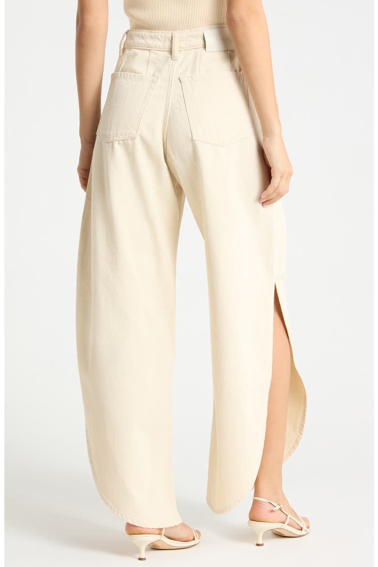Rori Barrel Leg Jeans, Alternate, color, FLAX