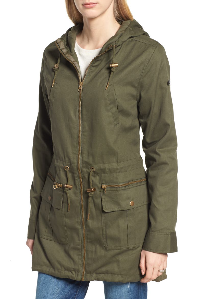 Convertible Military 3-in-1 Maternity/Nursing Jacket, Alternate, color, KHAKI GREEN