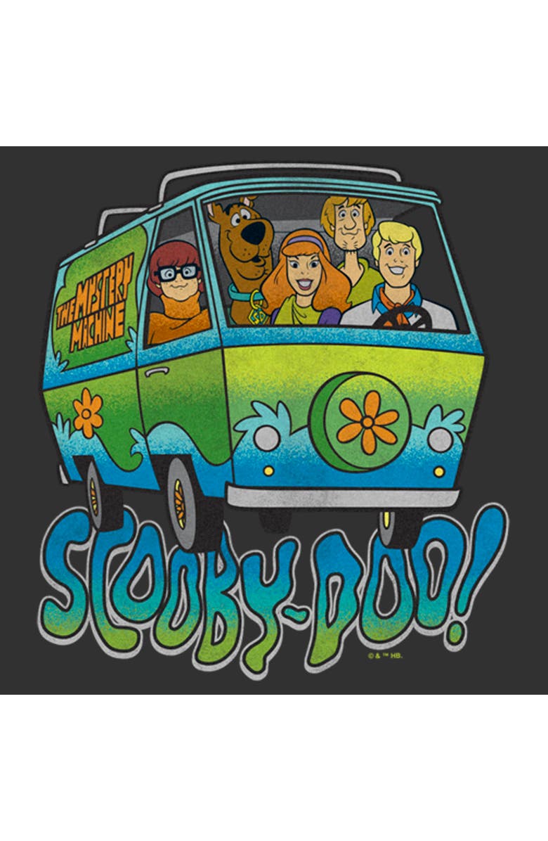 Scooby Doo Men's Scooby Doo Colorful Van Shot  Graphic T-Shirt, Alternate, color, Charcoal Heather