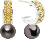 LAGOS Luna Freshwater Pearl Lux Hoop Earrings