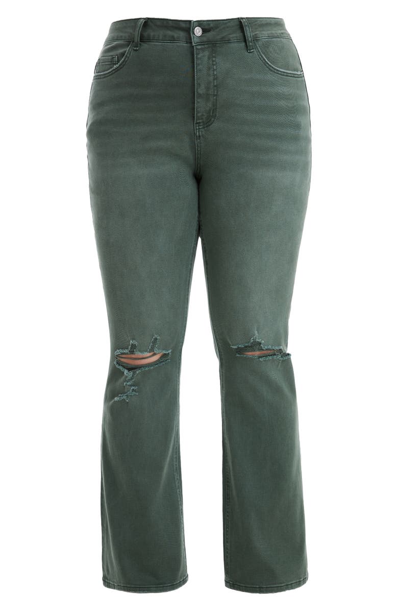 Bayeas Emily High Waist Distressed Flare Leg Jean, Alternate, color,