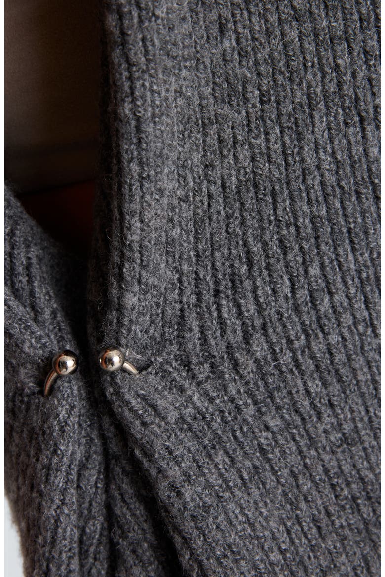 Mock Neck Sleeveless Sweater, Alternate, color, MEDIUM HEATHER GREY