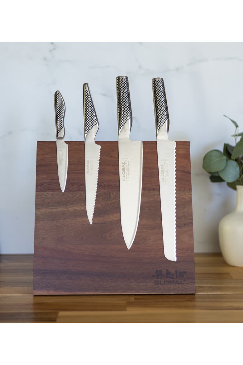 Magnetic Easel Knife Block, Alternate, color, Acacia