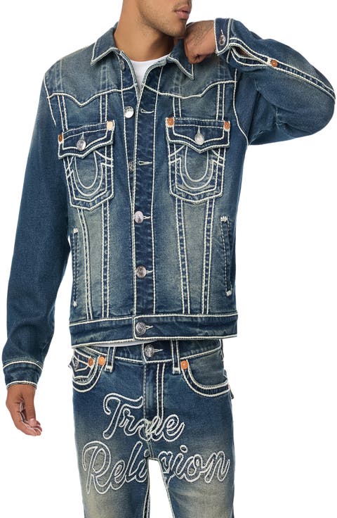 Jimmy Oversized Rope Stitch Denim Jacket