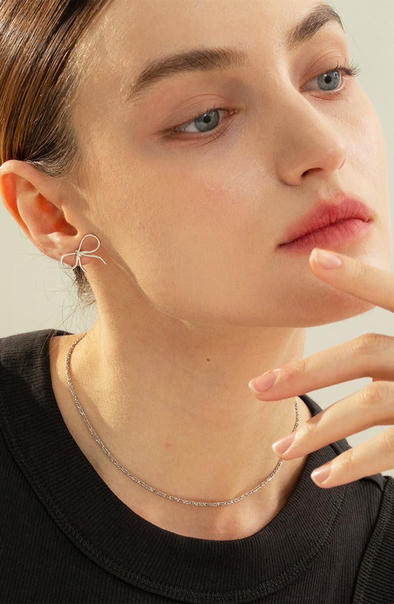 Bearfruit Jewelry Sterling Silver 18k Gold Plated Jordyn Basic Chain Necklace, Alternate, color, Silver