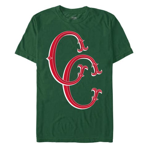 Men's Crooks & Castles Red Initials Logo  Graphic T-Shirt