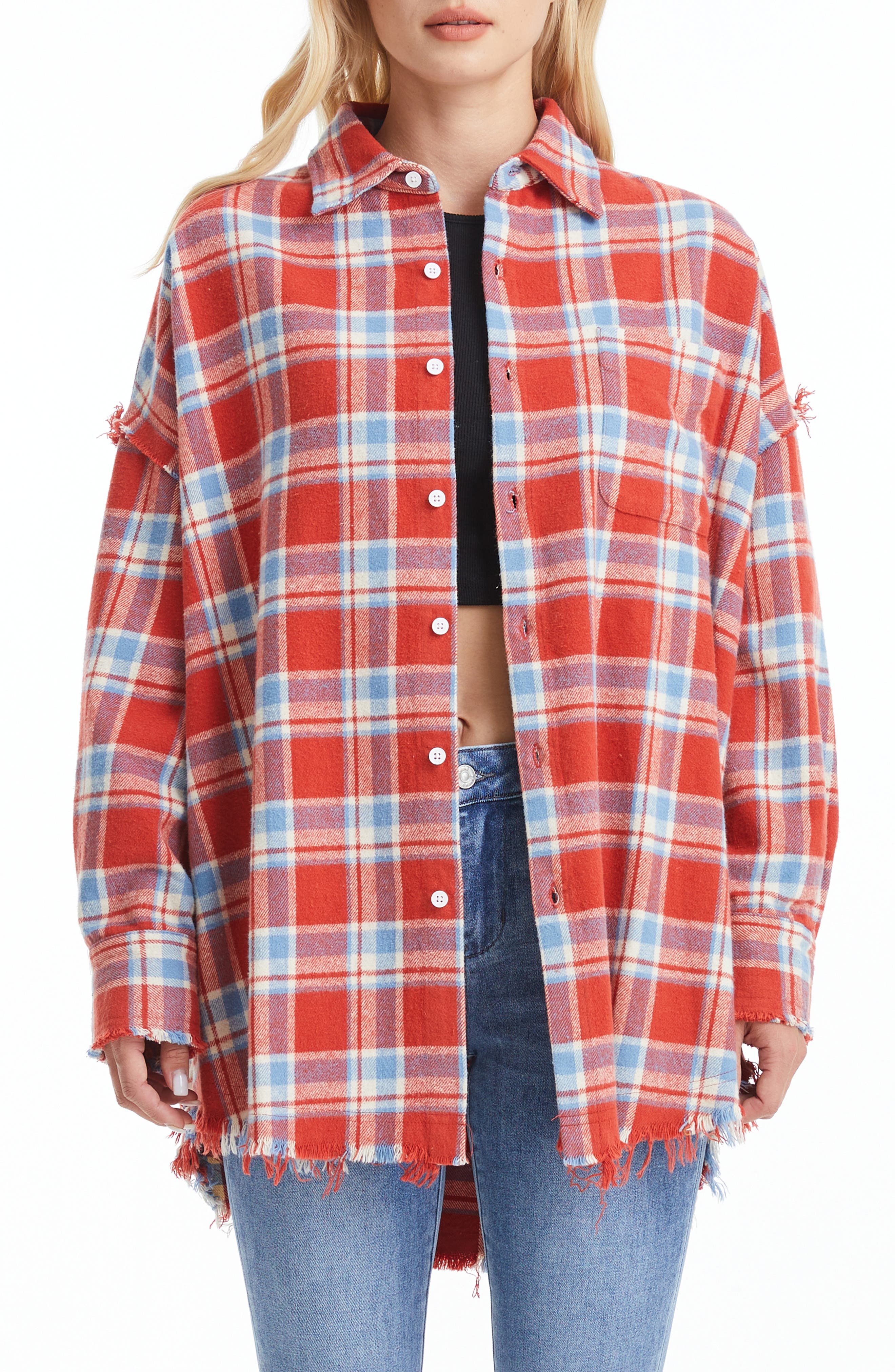 RED/BEIGE/SKY PLAID