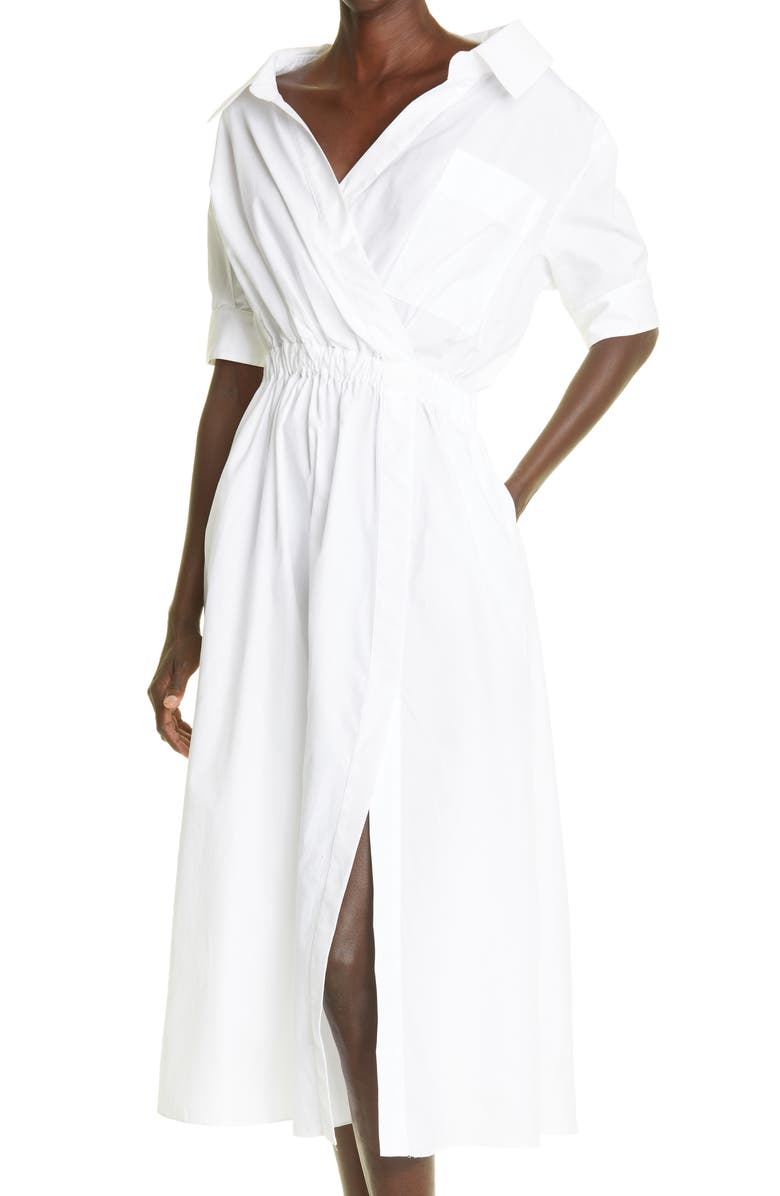Altuzarra Lydia Stretch Poplin Shirtdress, Alternate, color, 