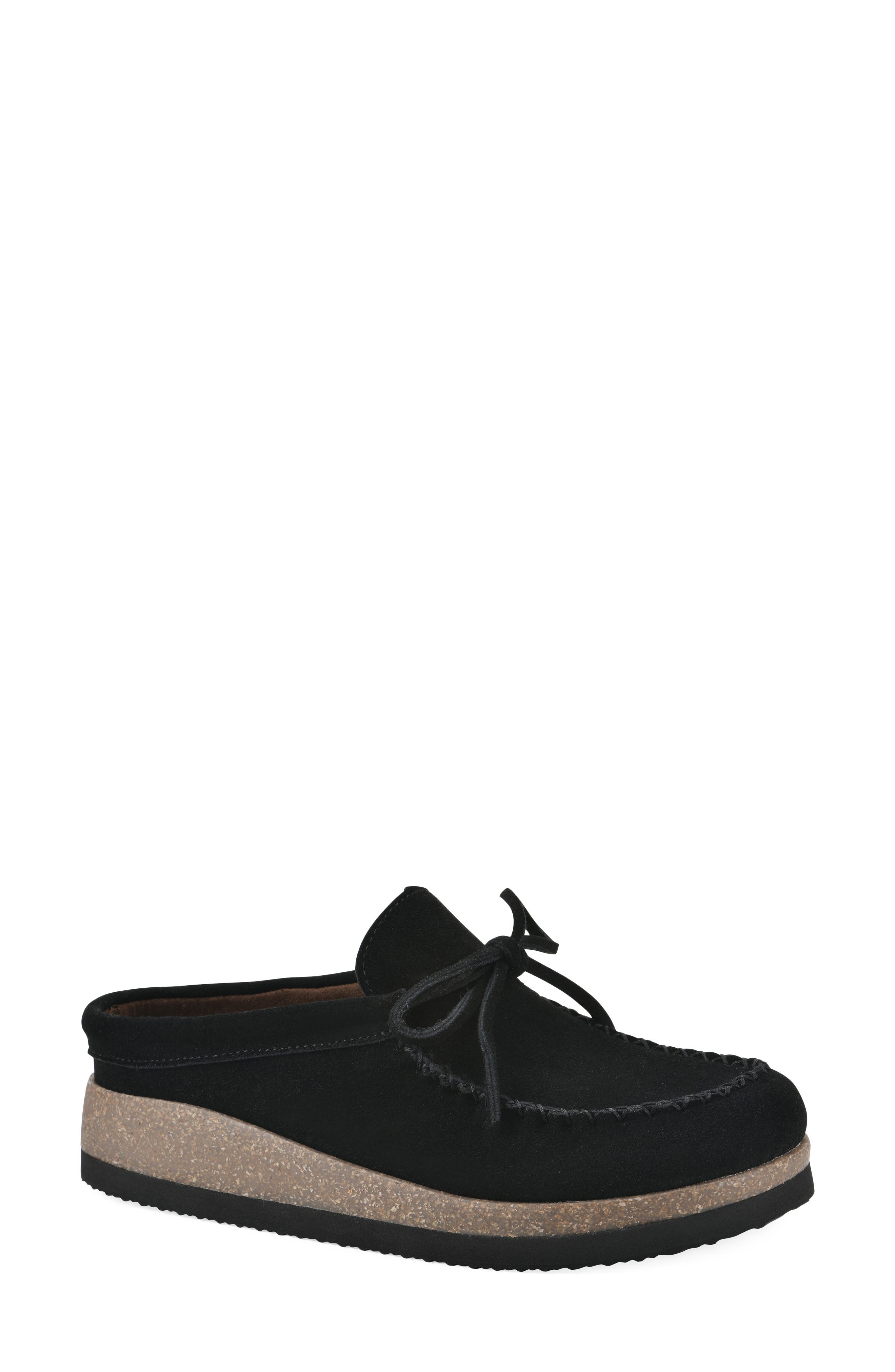 Bayhead Clog, Main, color, BLACK/ SUEDE