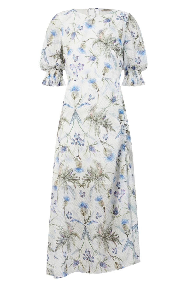 AllSaints Yana Harris Puff Sleeve Dress, Alternate, color, 