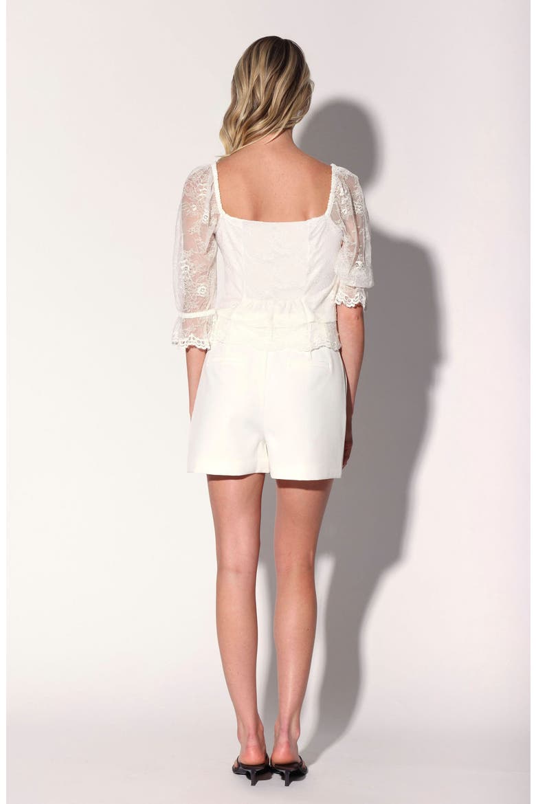 Georgina Top, Alternate, color, Ivory Lace