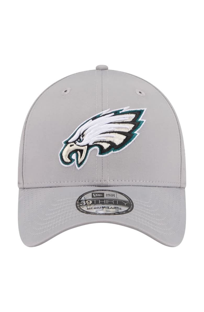 New Era Men's New Era  Gray Philadelphia Eagles Perforated 39THIRTY Flex Hat, Alternate, color, Gray