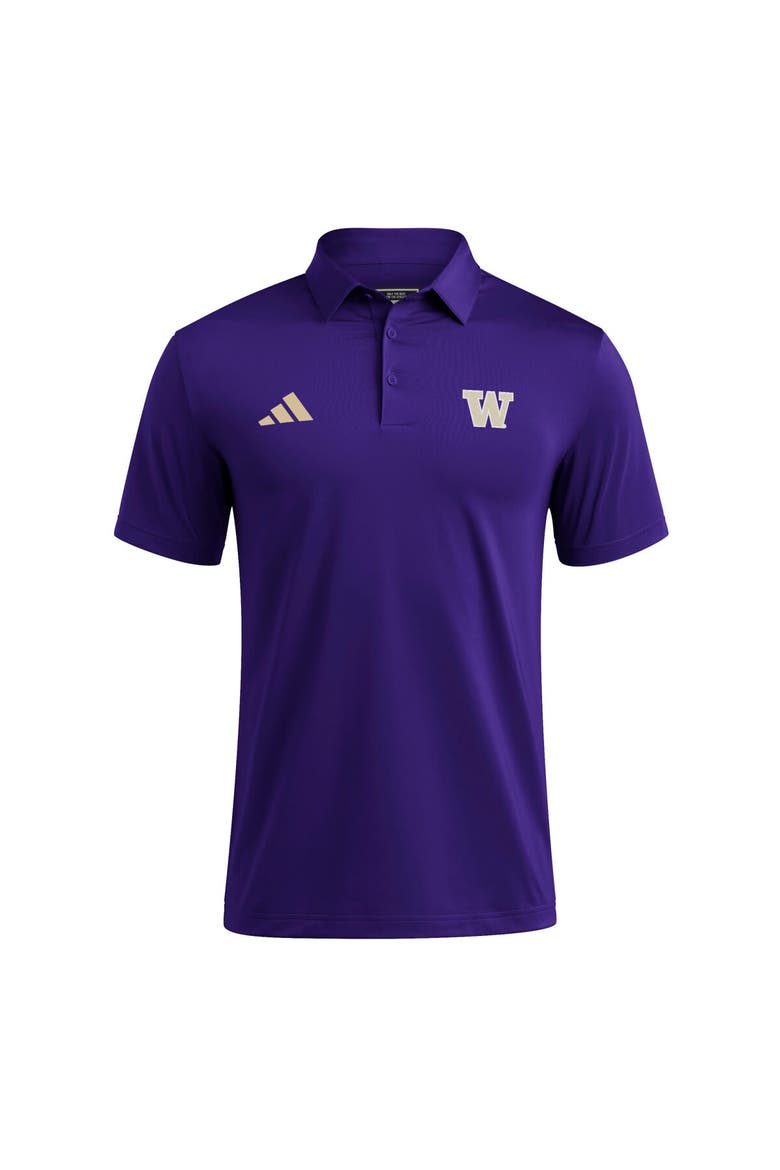 Men's adidas Purple Washington Huskies Ultimate 365 Polo, Alternate, color, Purple