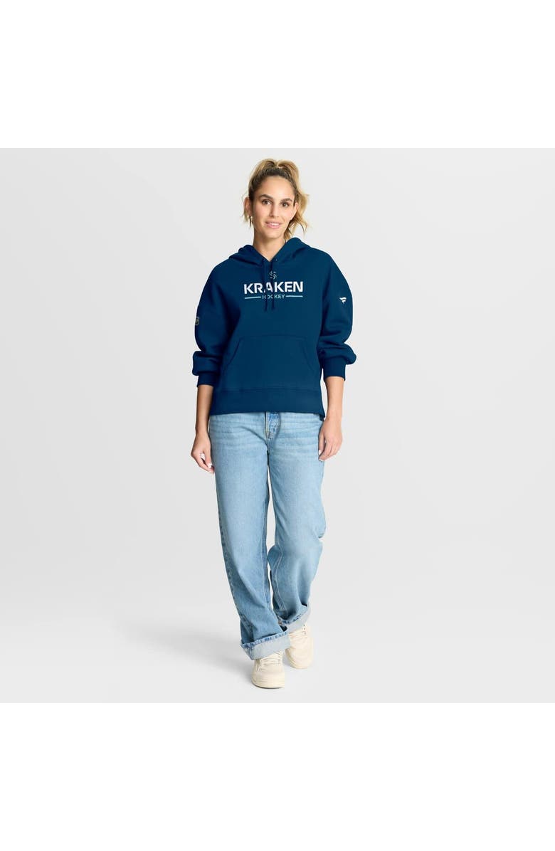 FANATICS Women's Fanatics Deep Sea Blue Seattle Kraken Authentic Pro Primary Pullover Hoodie, Alternate, color, Navy