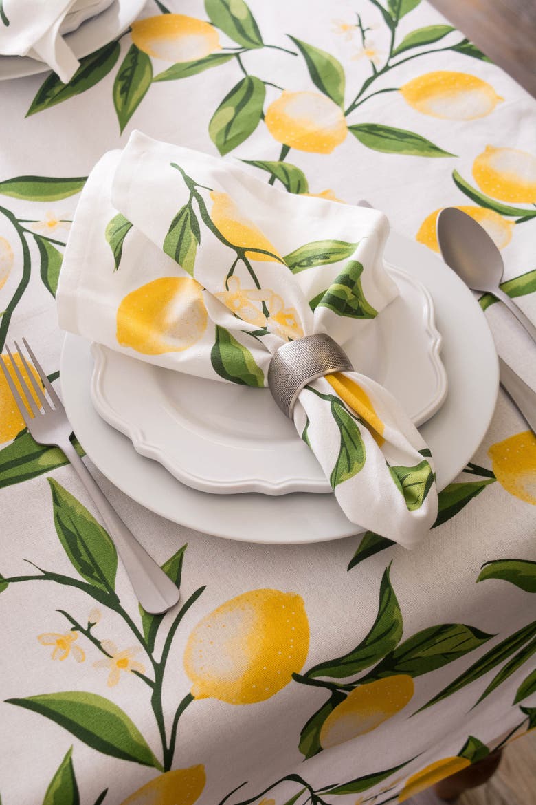 Lemon Bliss Print Napkin Set/6, Alternate, color, Lemon Bliss