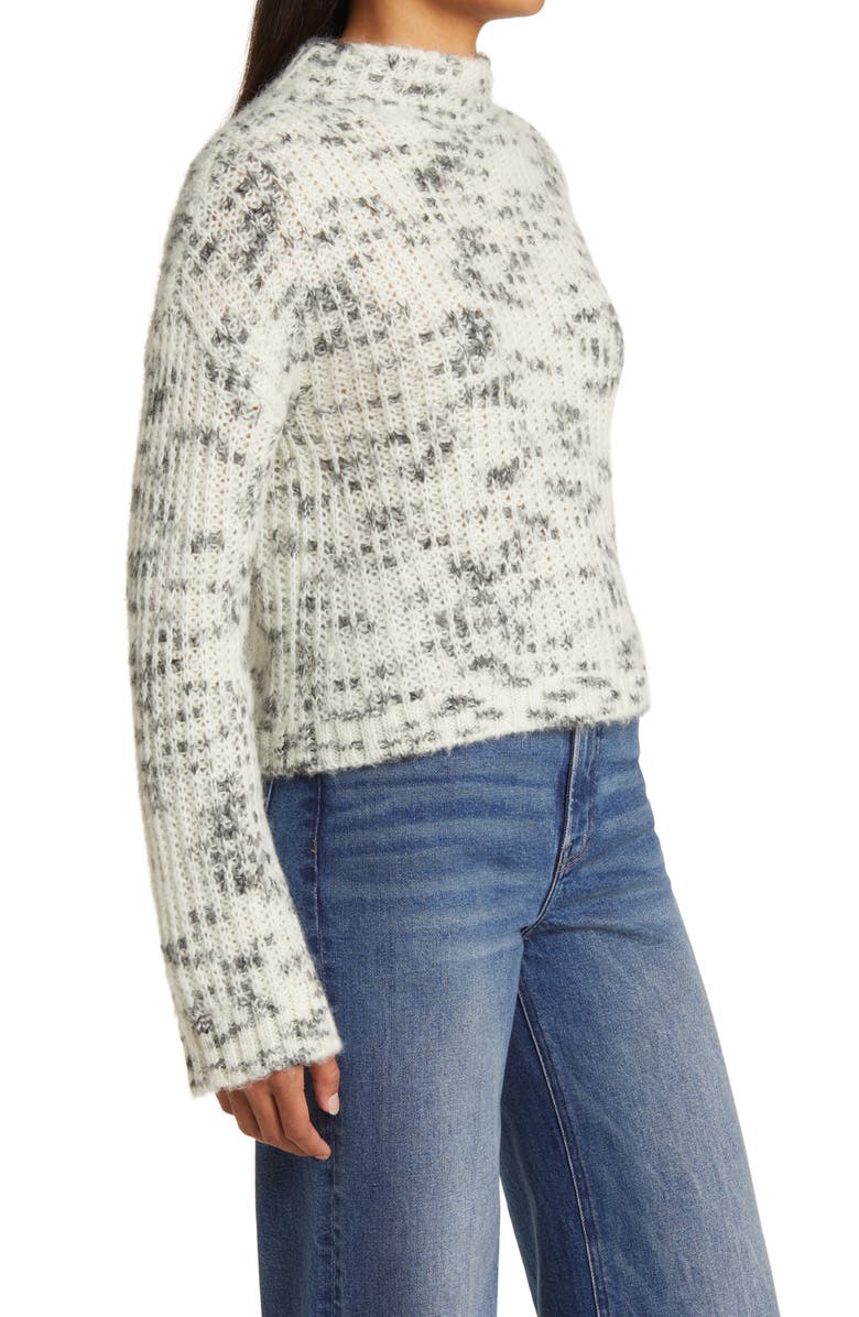 Bella Dahl Crop Funnel Neck Sweater, Alternate, color, 